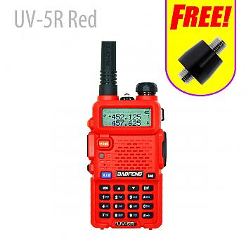 BAOFENG UV-5R Red 136-174/400-480Mhz Ham Radio [ S013F (FREE) ]  409shop,walkie-talkie,Handheld Transceiver- Radio